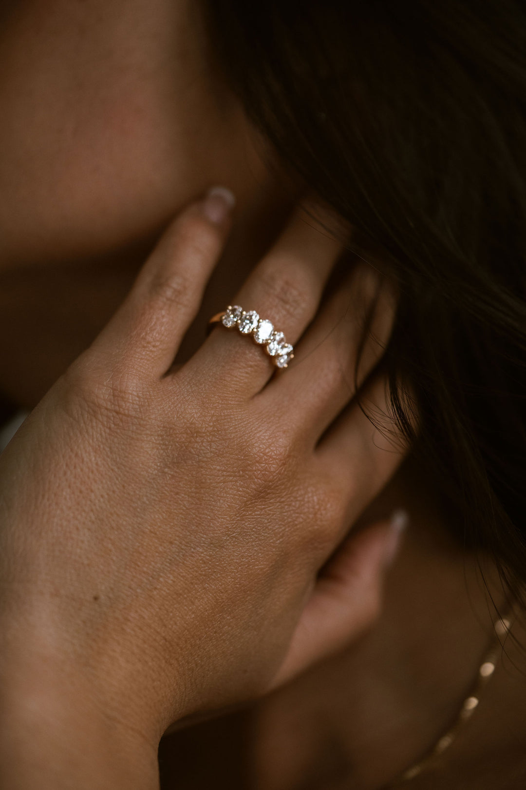 Oval Diamond Band