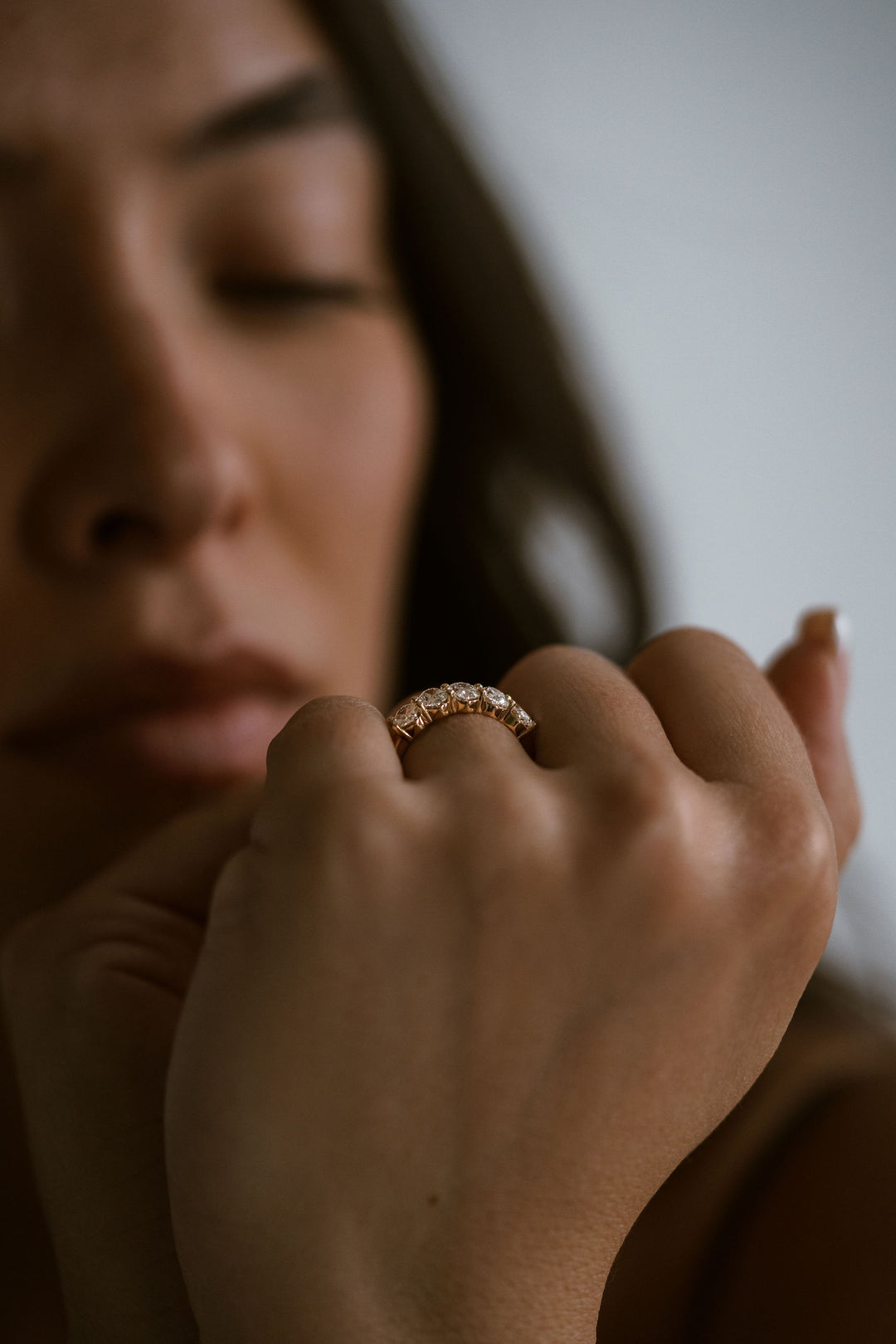 Oval Diamond Band