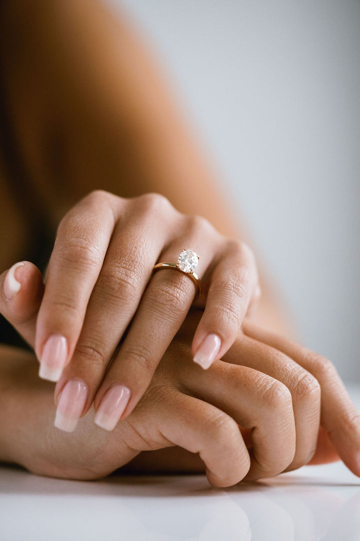 Oval Diamond Cavalier 2.0 Solitaire With Diamonds