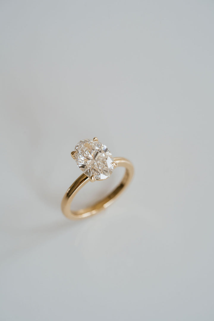 Oval Diamond Cavalier Solitaire