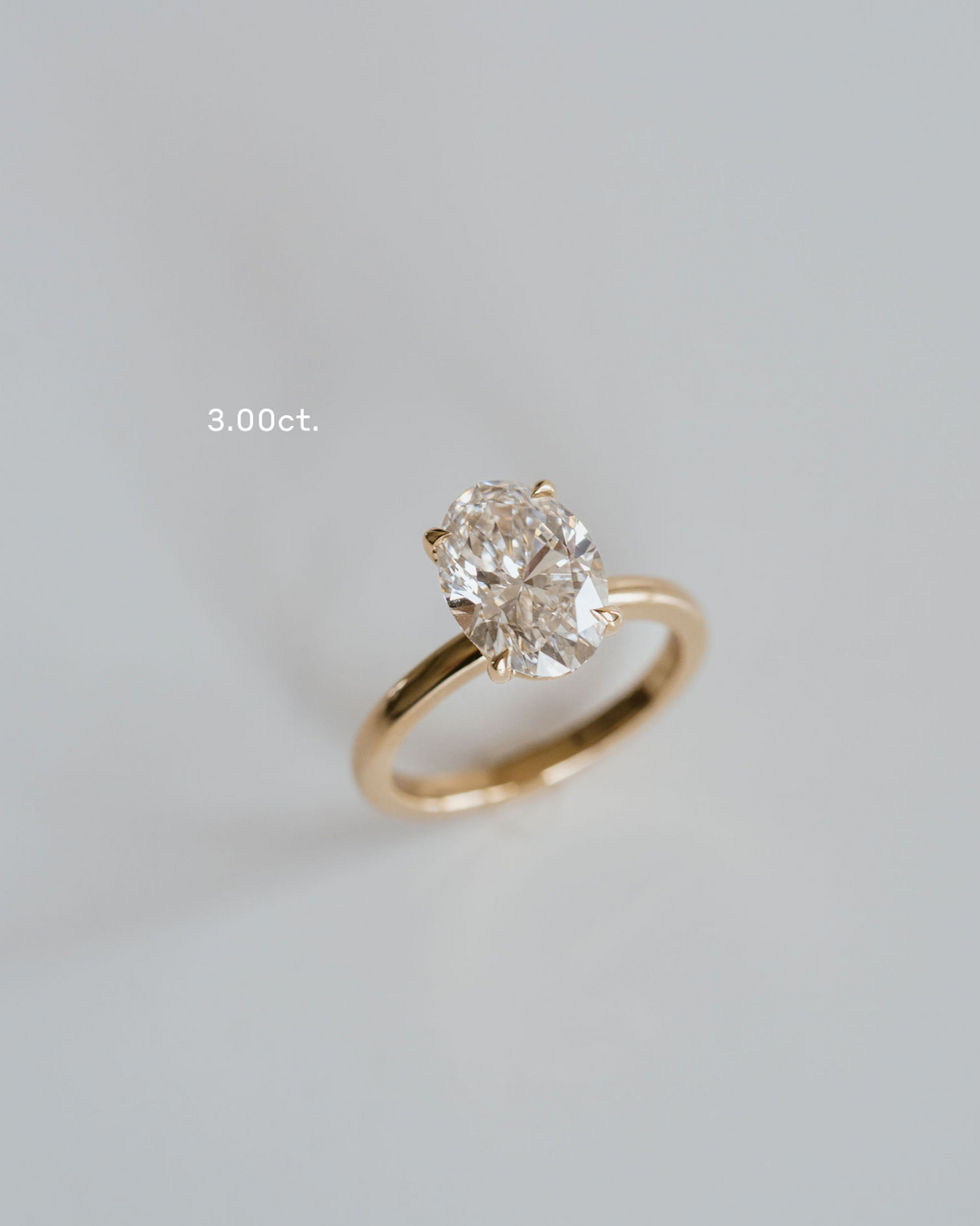 Oval Diamond Cavalier Solitaire
