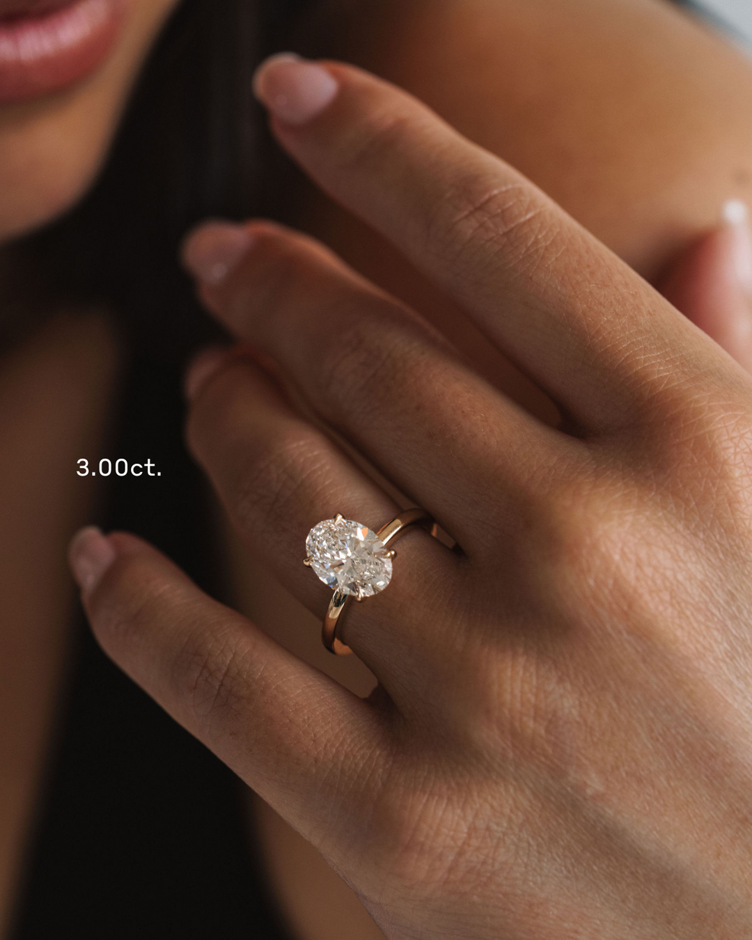 Oval Diamond Cavalier Solitaire