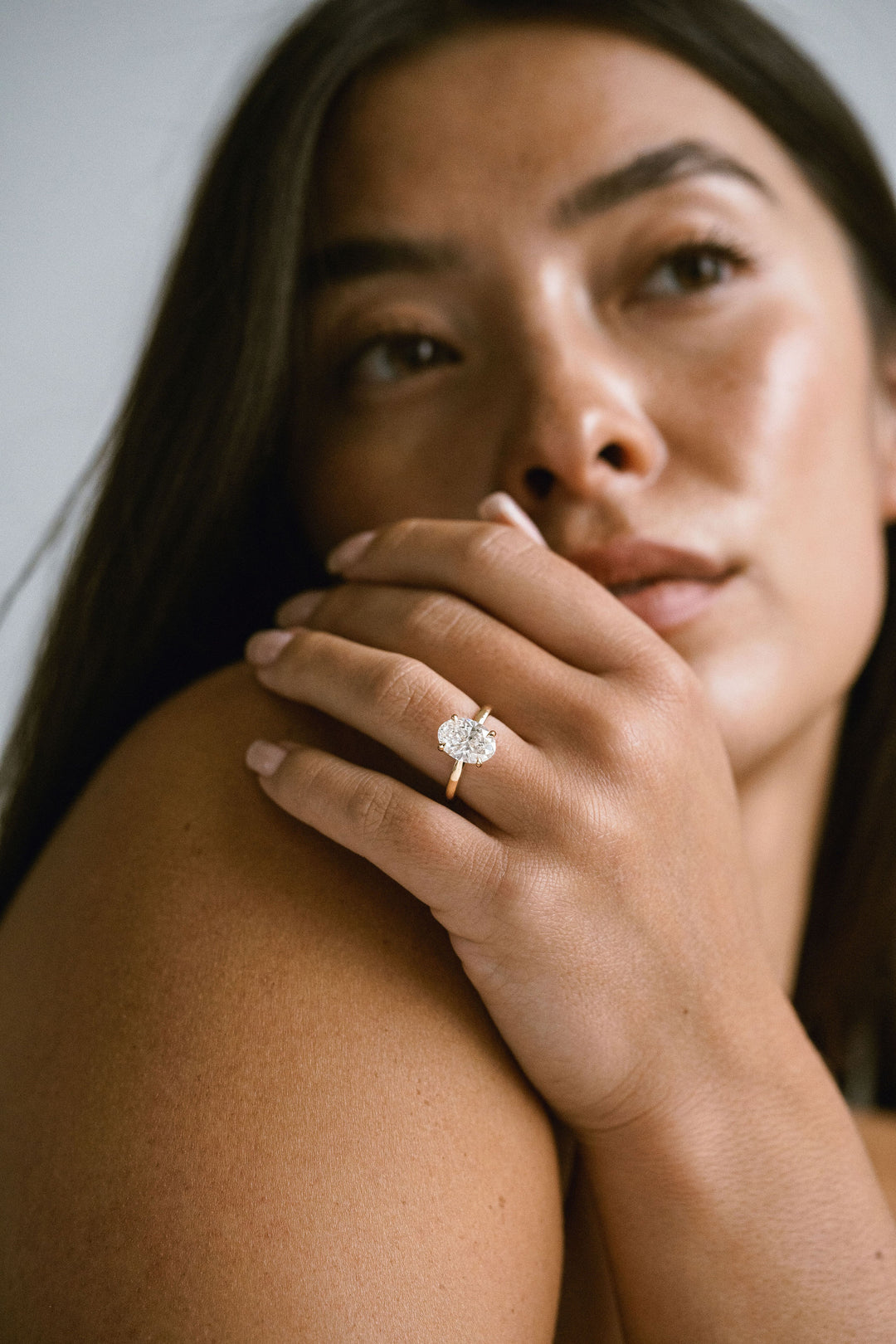 Oval Diamond Cavalier Solitaire