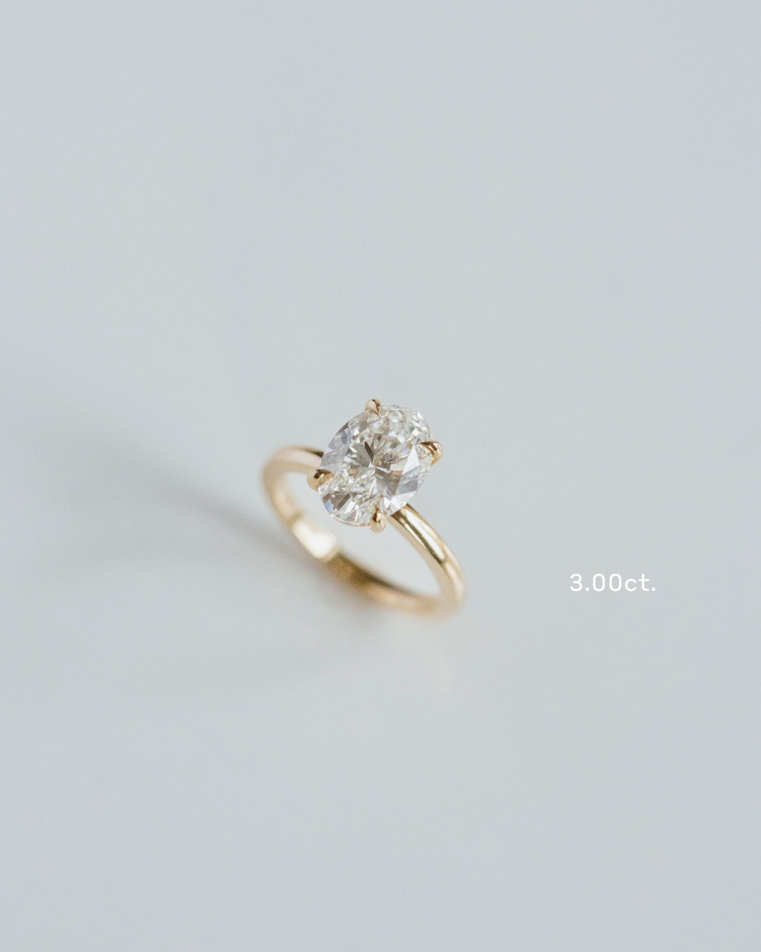 Oval Diamond Cavalier Solitaire