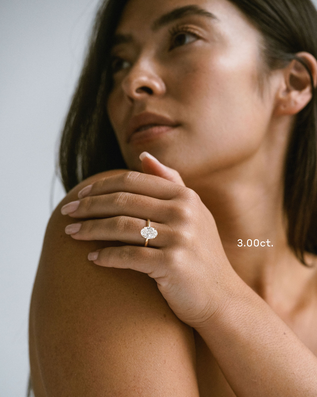 Oval Diamond Cavalier Solitaire
