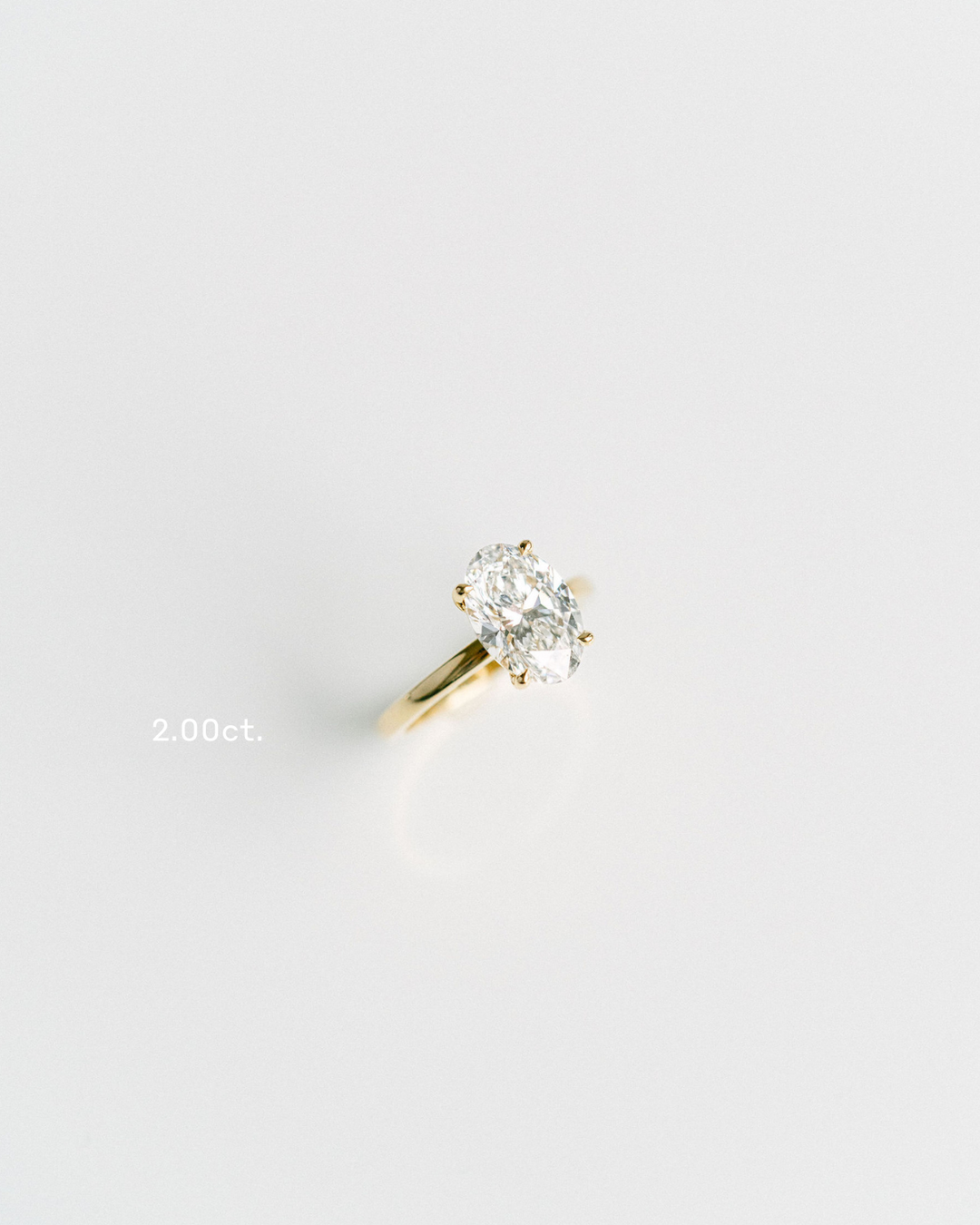 Oval Diamond Cavalier Solitaire