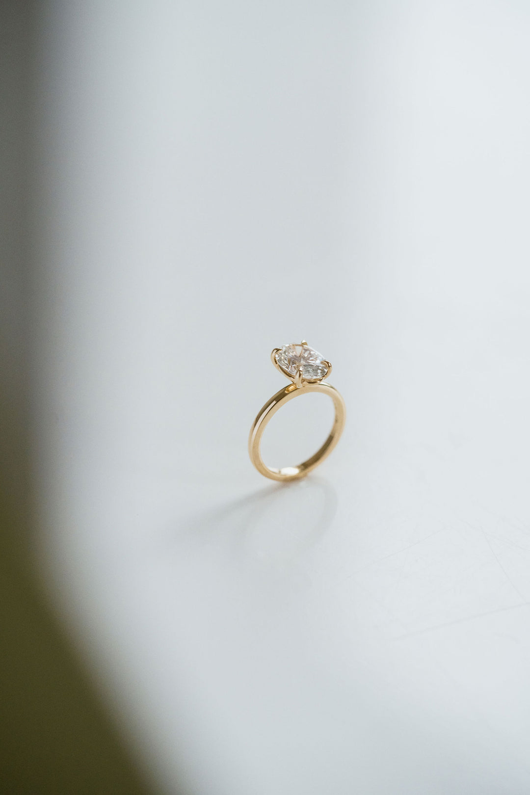 Oval Diamond Cavalier Solitaire
