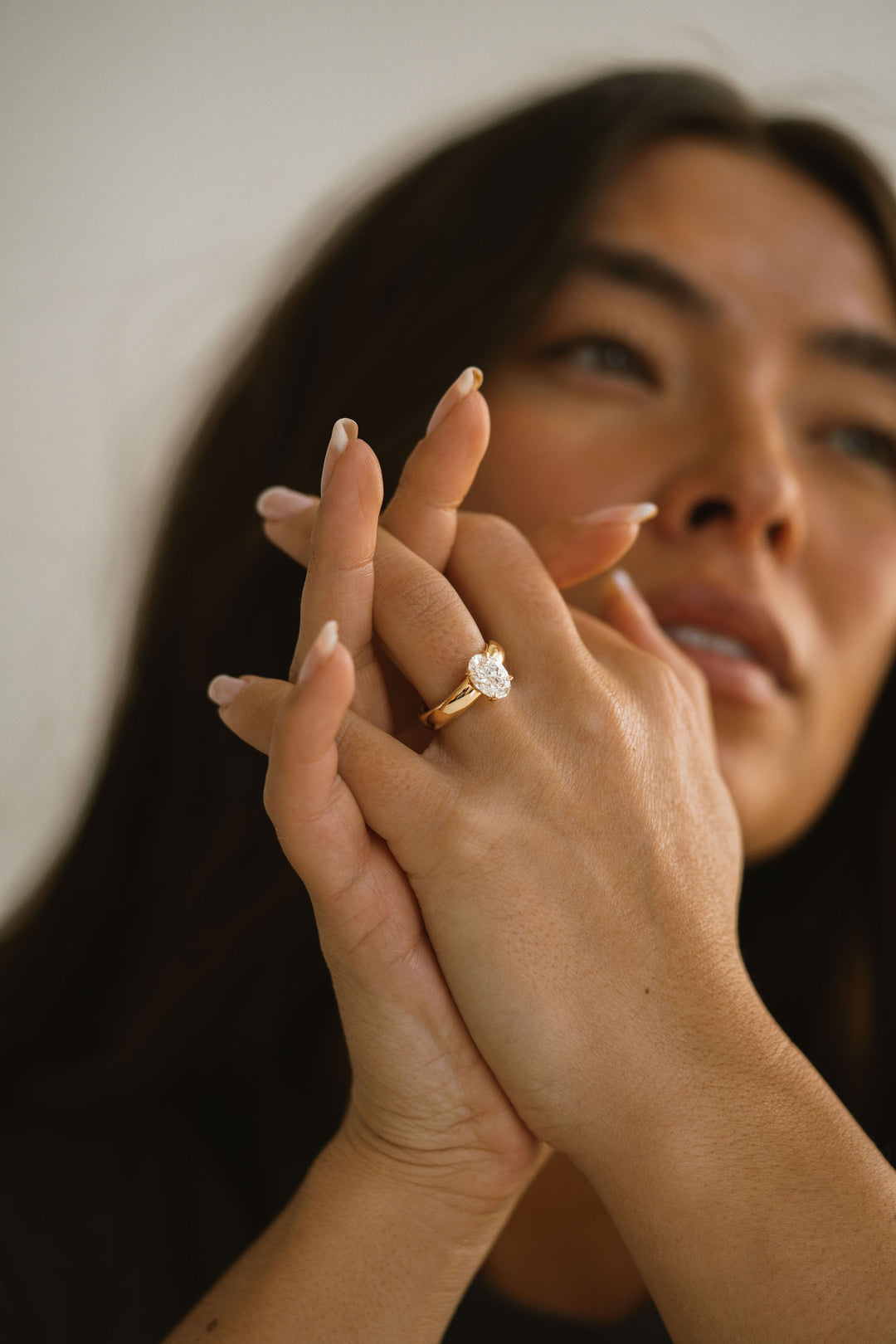 Oval Diamond Promenade Ring