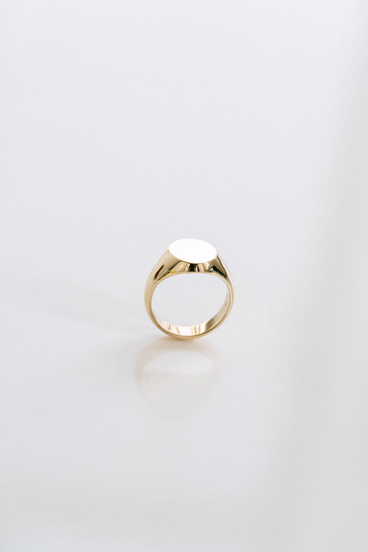 Oval Mens Signet Ring