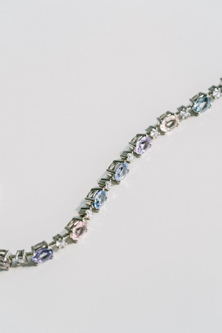 Oval Pastel Sapphire Bracelet