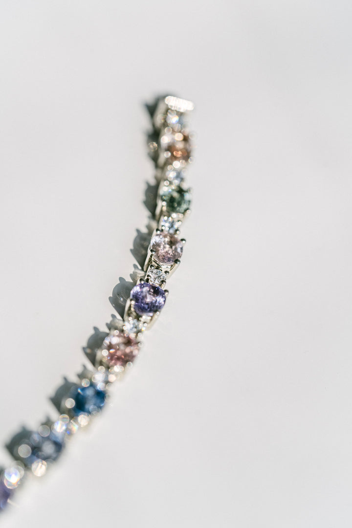 Oval Pastel Sapphire Bracelet