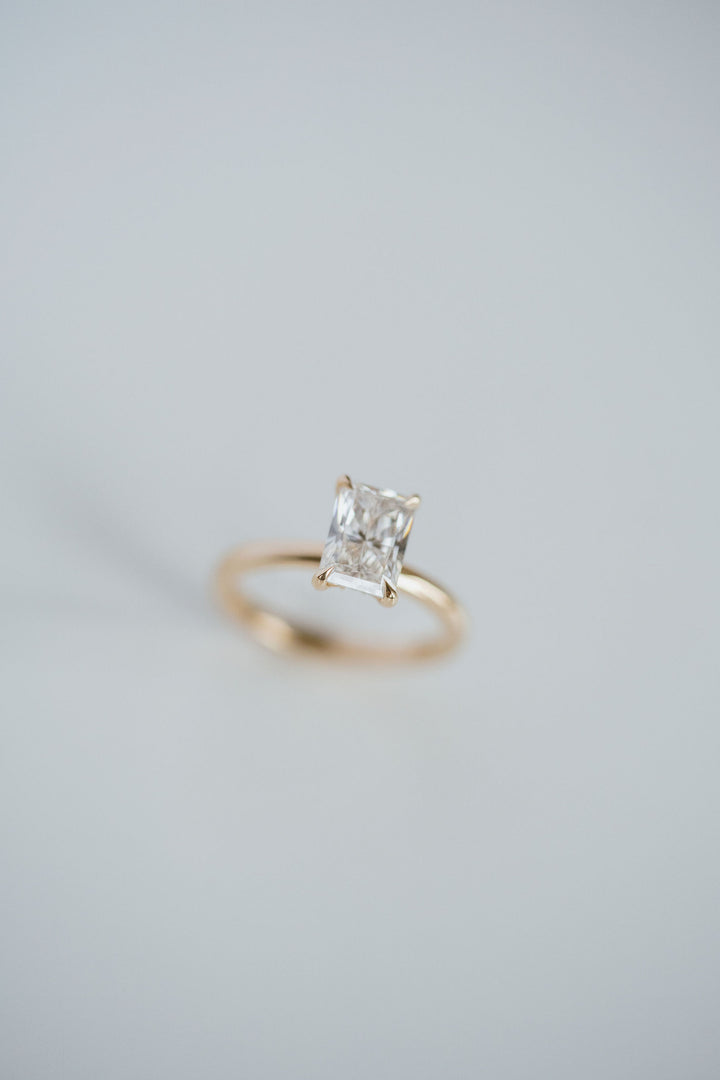 Radiant Cut Diamond Cavalier 2.0 Solitaire With Diamonds