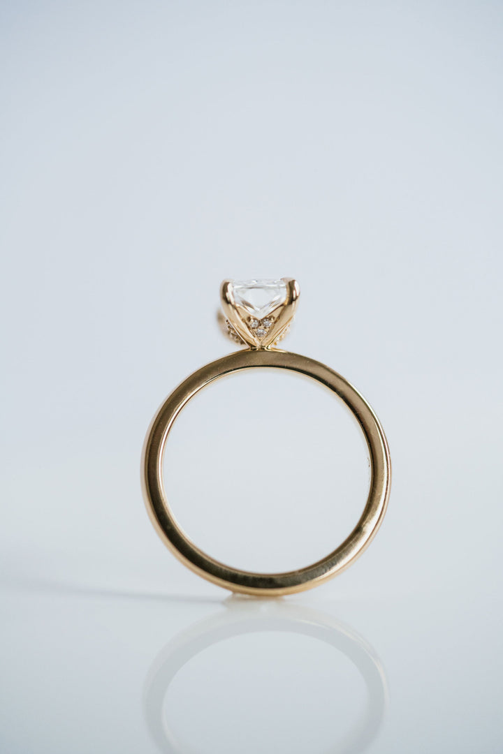 Radiant Cut Diamond Cavalier 2.0 Solitaire With Diamonds