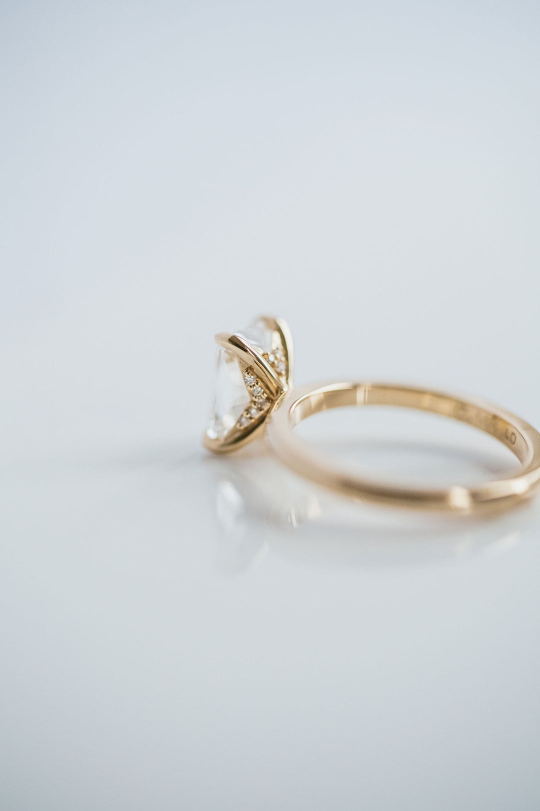 Radiant Cut Diamond Cavalier 2.0 Solitaire With Diamonds
