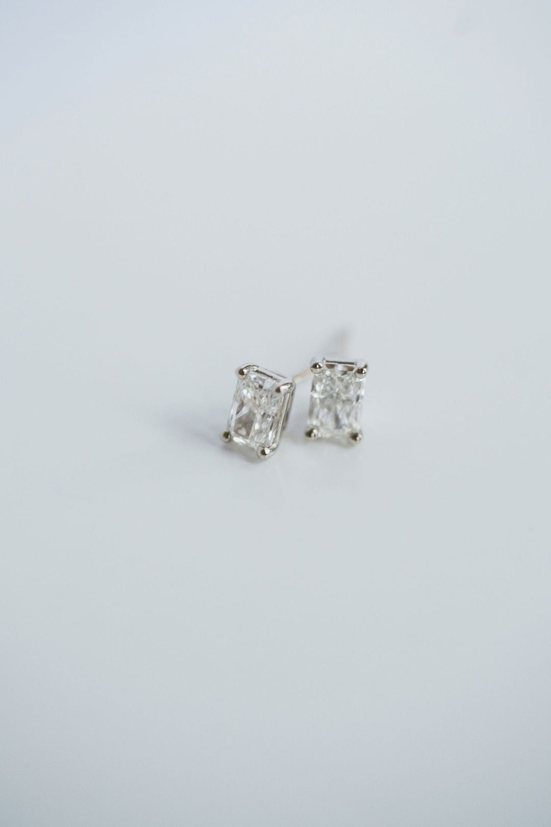 Radiant Cut Diamond Studs