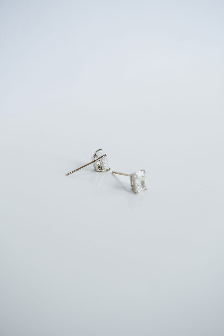 Radiant Cut Diamond Studs