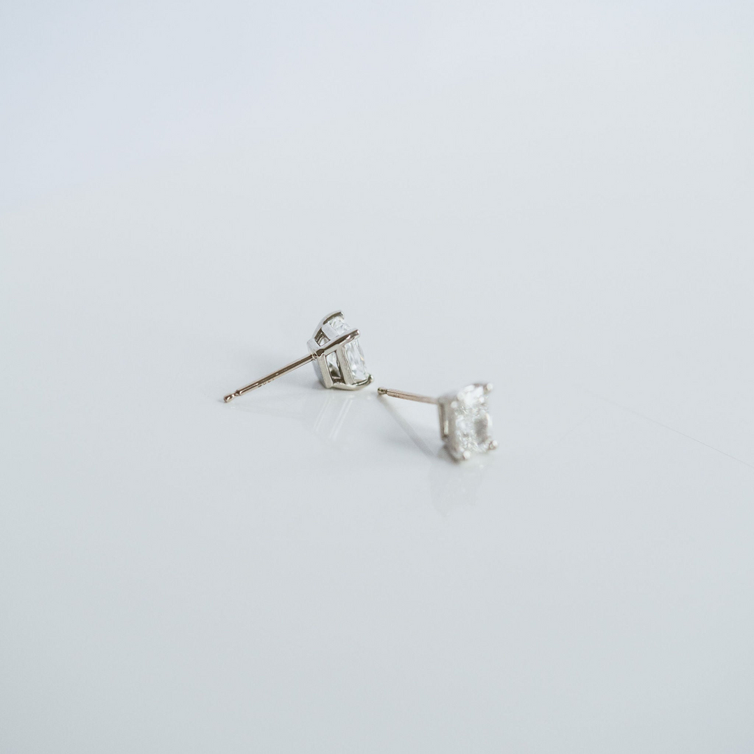 Radiant Cut Diamond Studs