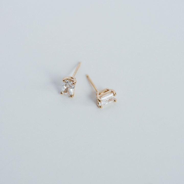 Radiant Cut Diamond Studs