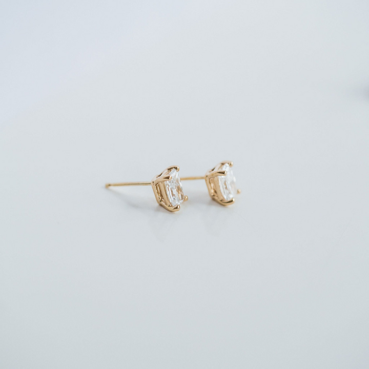 Radiant Cut Diamond Studs