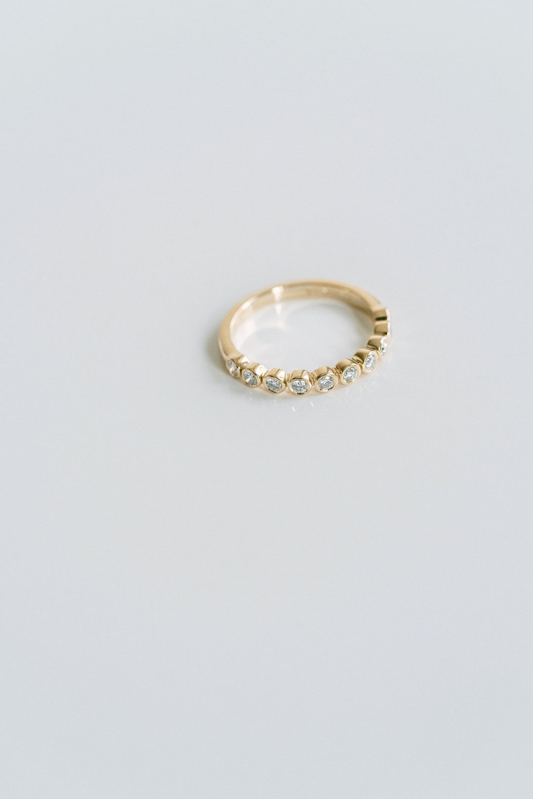 Round Bezel Diamond Band