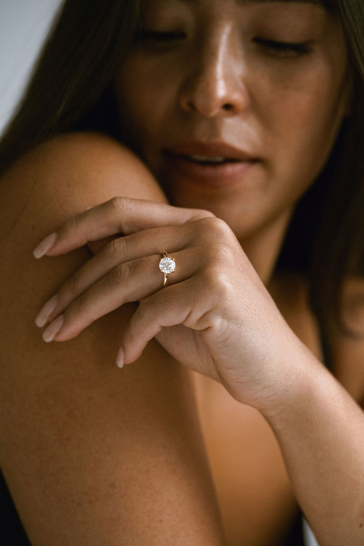 Round Brilliant Diamond Cavalier 2.0 Solitaire