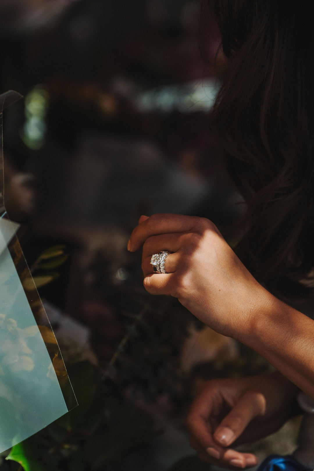 Round Brilliant Diamond Dahlia Ring