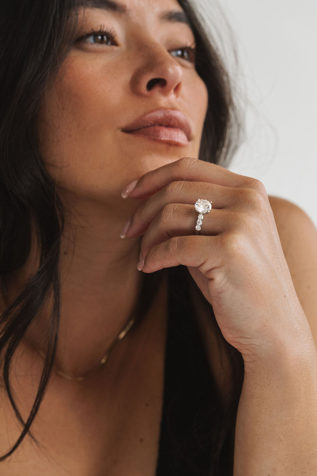 Round Brilliant Diamond Dahlia Ring
