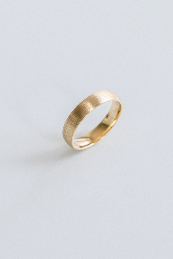 Round Brushed Mens Band