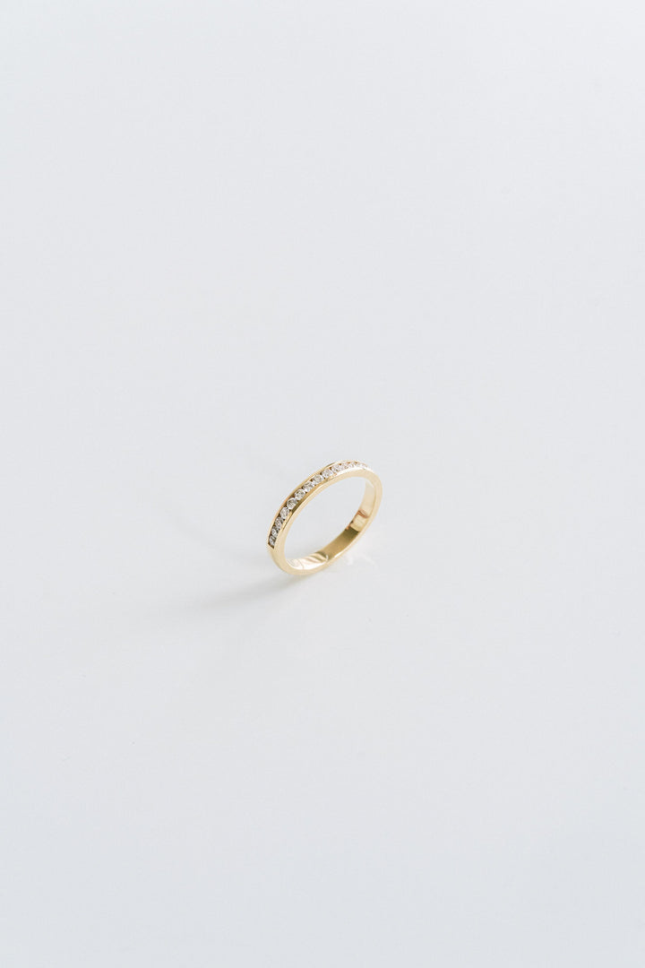 Round Diamond Channel Set Band - 2.7mm