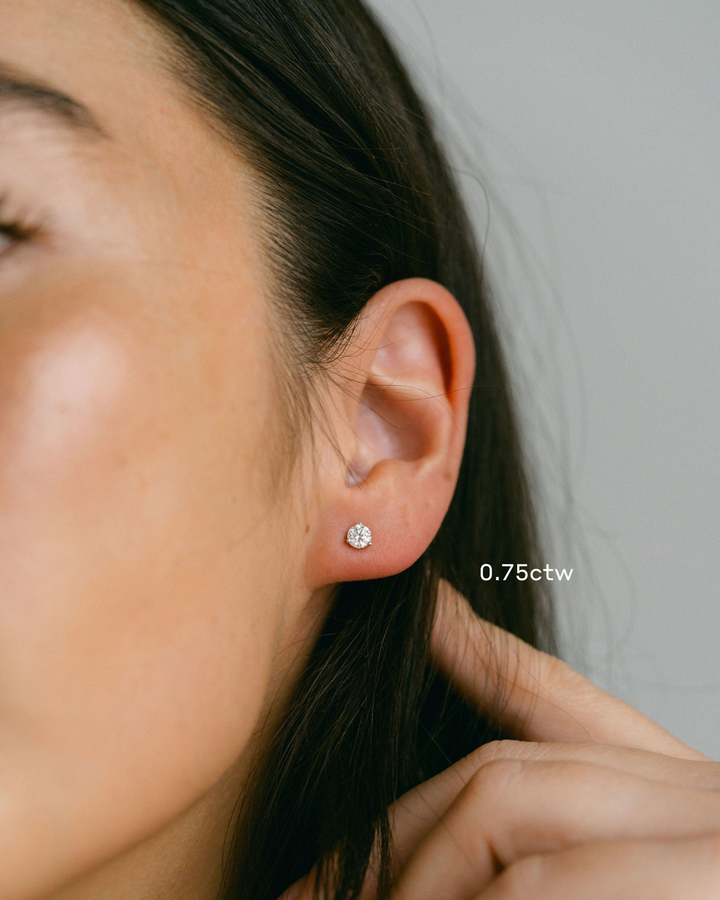 Round Diamond Classic Studs