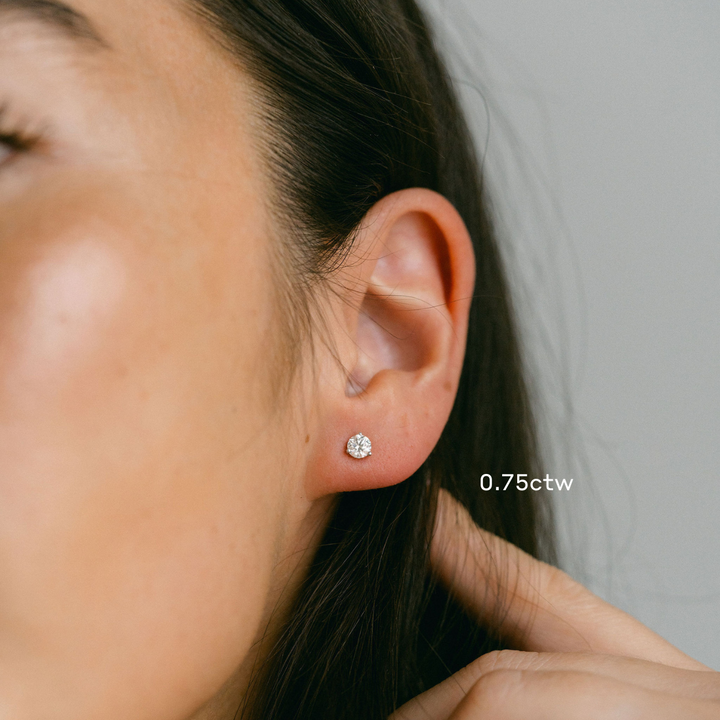 Round Diamond Classic Studs