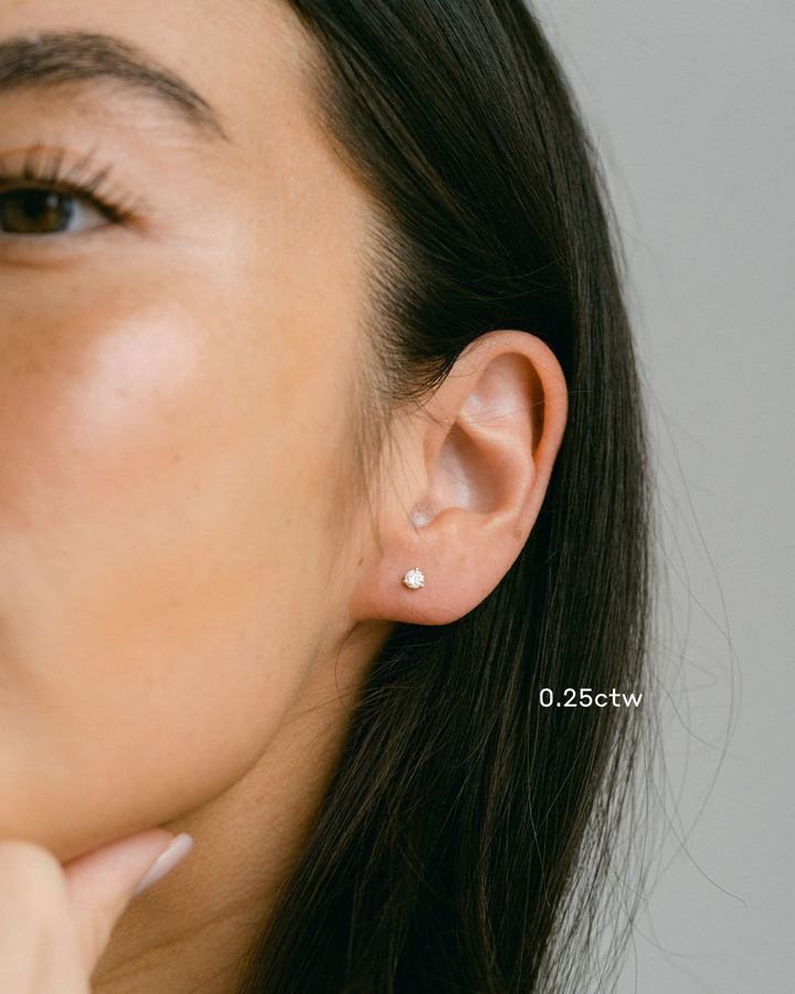 Round Diamond Classic Studs