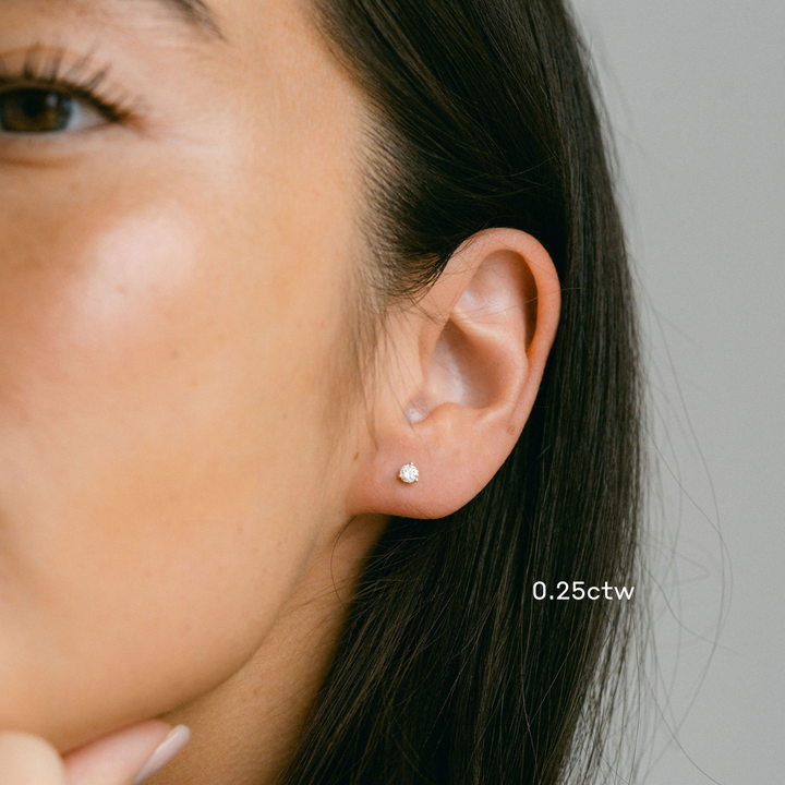 Round Diamond Classic Studs