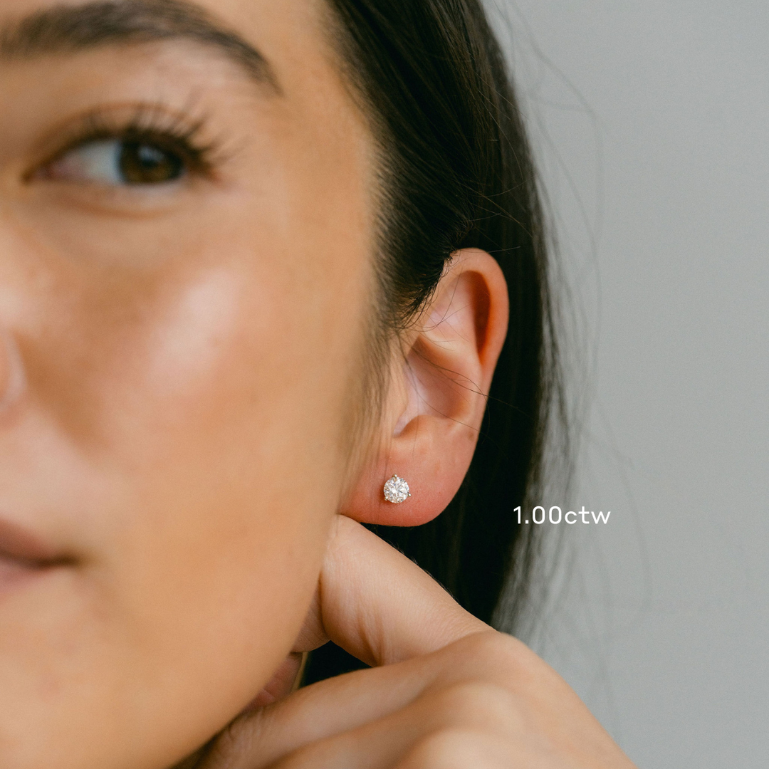 Round Diamond Classic Studs