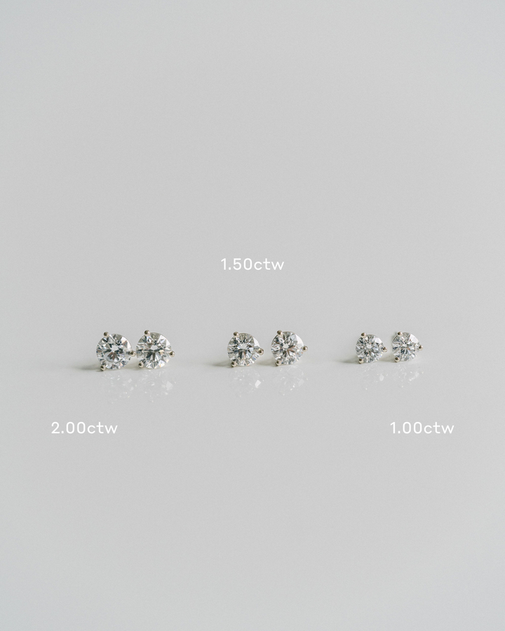 Round Diamond Classic Studs