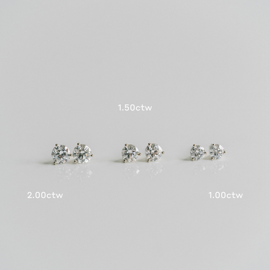 Round Diamond Classic Studs