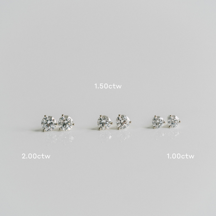Round Diamond Classic Studs