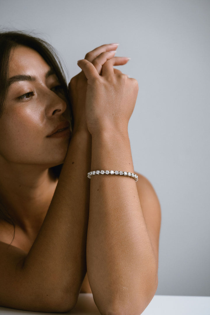 Round Diamond Tennis Bracelet