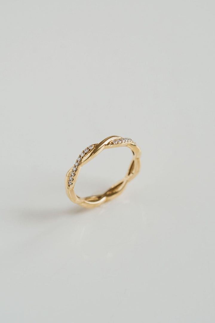 Weave Band - 1 Row of Diamonds