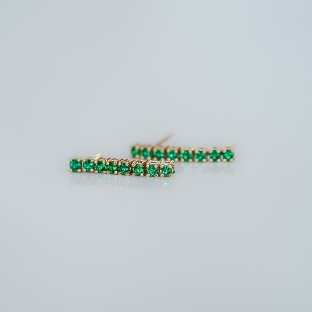 Emerald Courtside Earrings