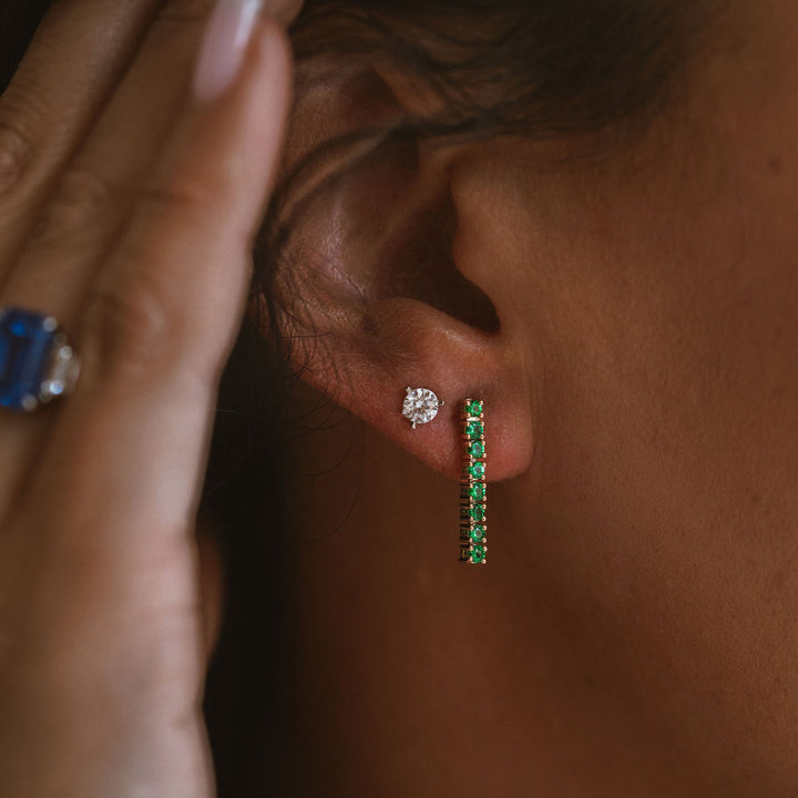 Emerald Courtside Earrings