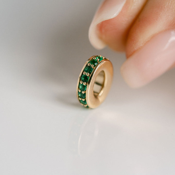 Round Emerald Oval Torus Pendant