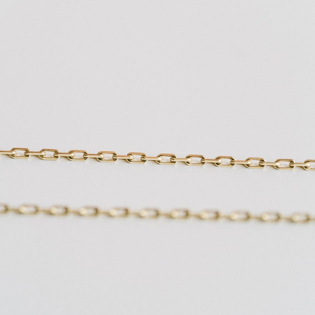 Solid Gold Cable Chain