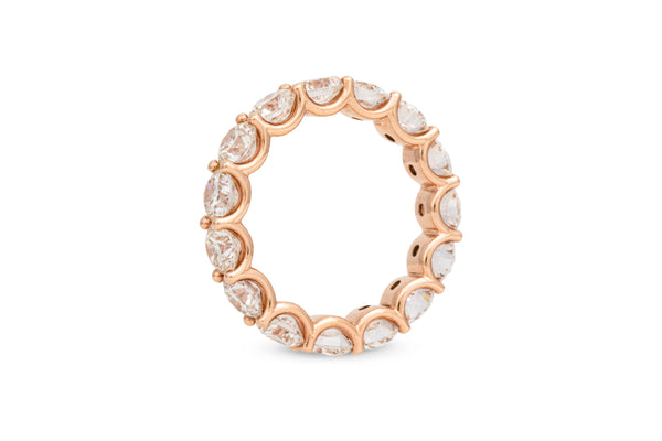 5.40ctw Round Eternity Diamond Band 14k Rose Gold