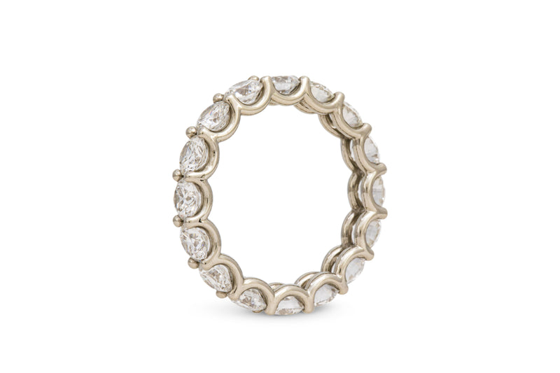 4.00ctw Round Eternity Diamond Band 14k White Gold